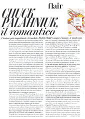 Chuck Palahniuk, il romantico